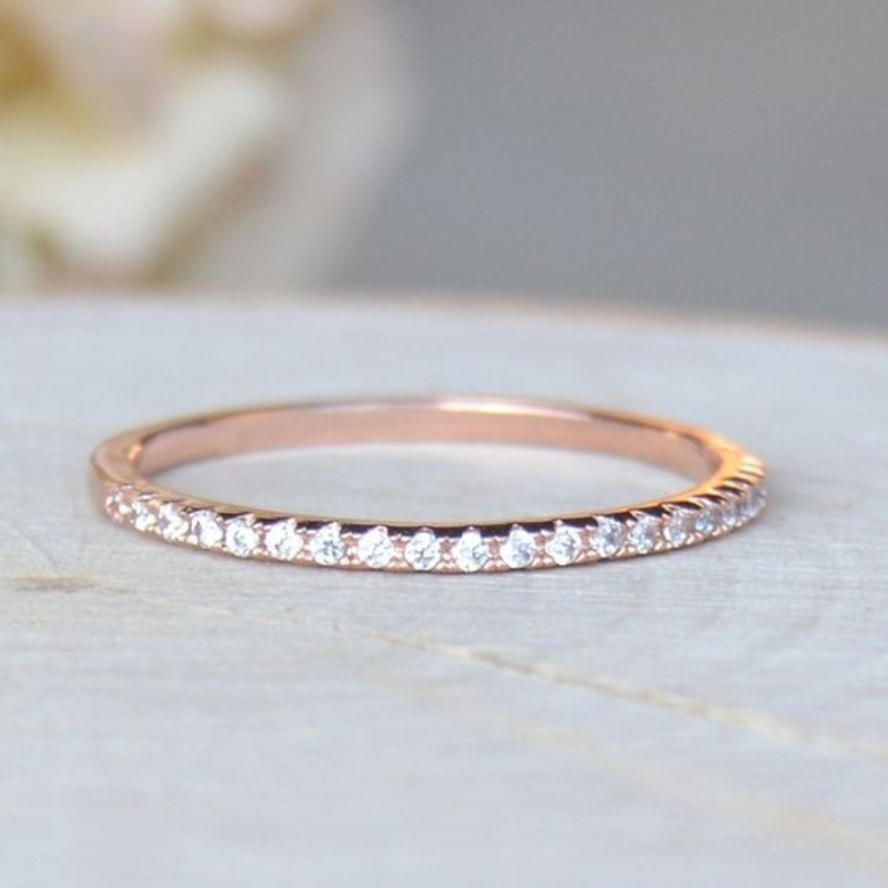 Желаю Лидер продаж Новое парное кольцо AliExpress Женское однорядное кольцо с бриллиантом Кольцо с покрытием из розового золота