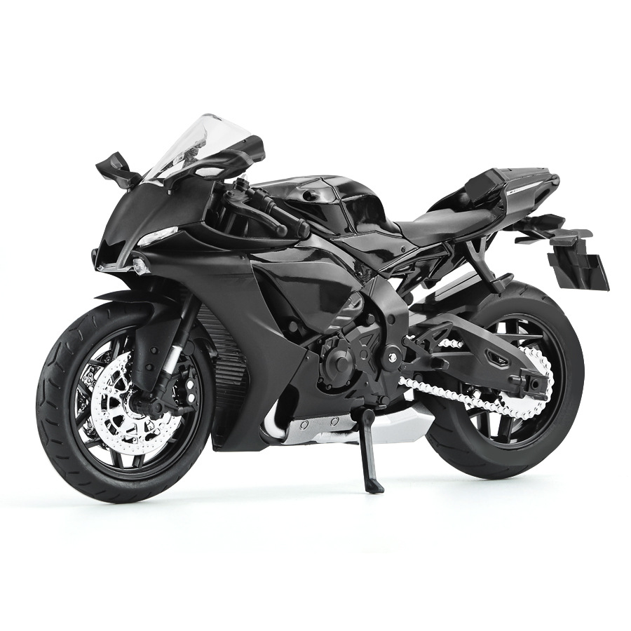 1:12 Yamaha R1 motorcycle alloy model rear wheel shock absorber simulation alloy model decoration children's toy