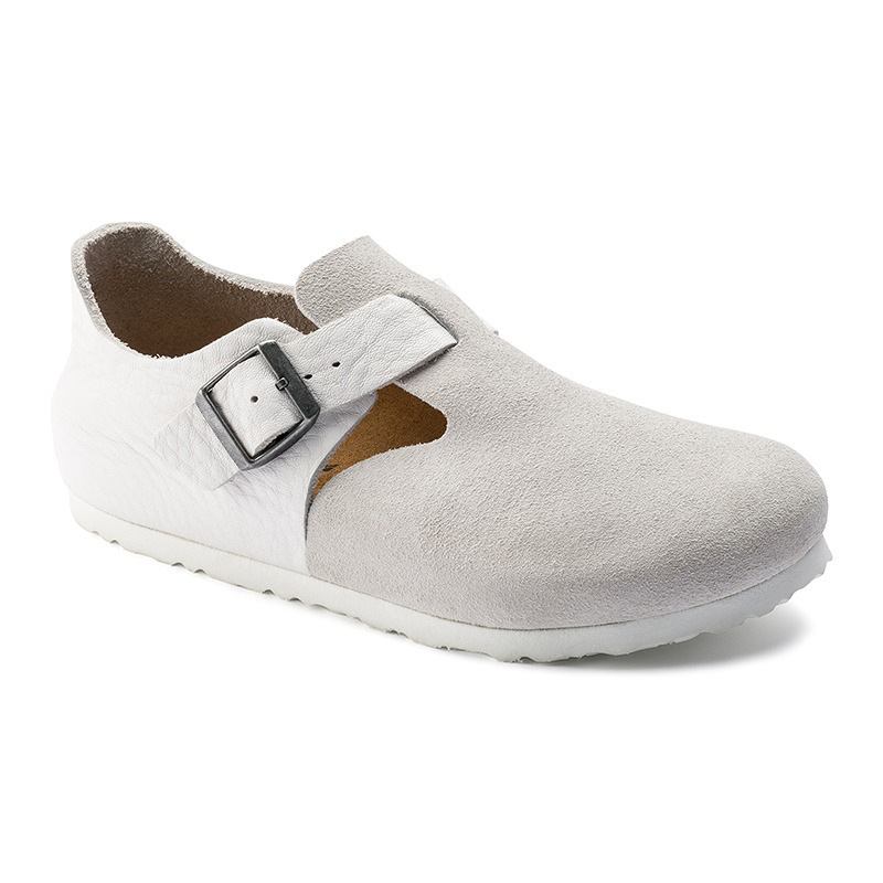 London Boken shoes 2023 autumn and winter New soft wood bottom leather stitching suede BK Boken shoes men's and women's single-layer shoes