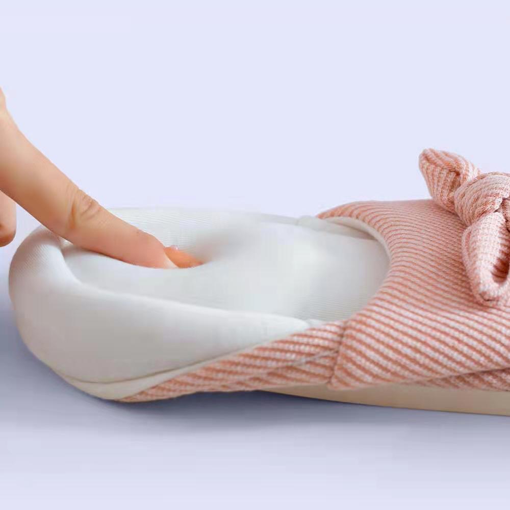 extra large size four seasons autumn and winter fleece-lined before and after pregnancy big bow spring and summer thin moon shoes memory cotton