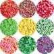 5mm soft pottery fruit slice slice patch diy jewelry handmade material nail art glue drop small decorative toy filling
