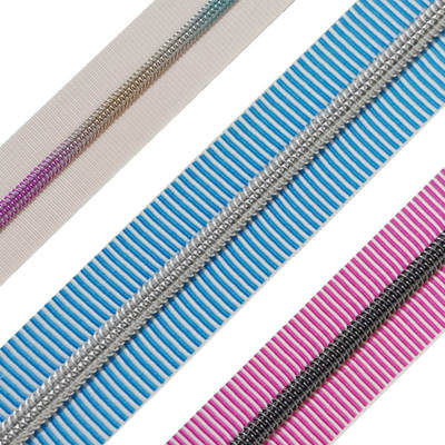 Zebra stripe zipper spot supply a variety of cloth color can choose