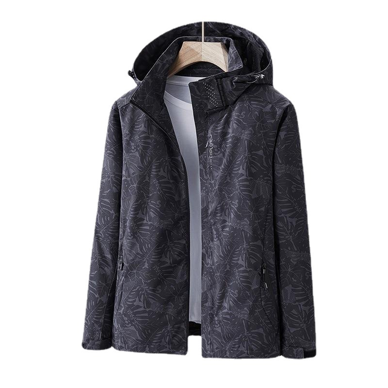 Jacket men's and women's spring and autumn thin Camouflage windproof waterproof jacket group mountaineering suit cross-border jacket men