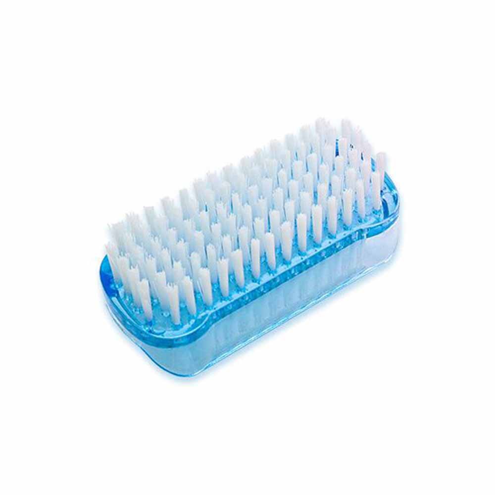 In stock wholesale plastic nail brush double-sided nail powder dust brush nail tools nail seam cleaning hand washing brush suit