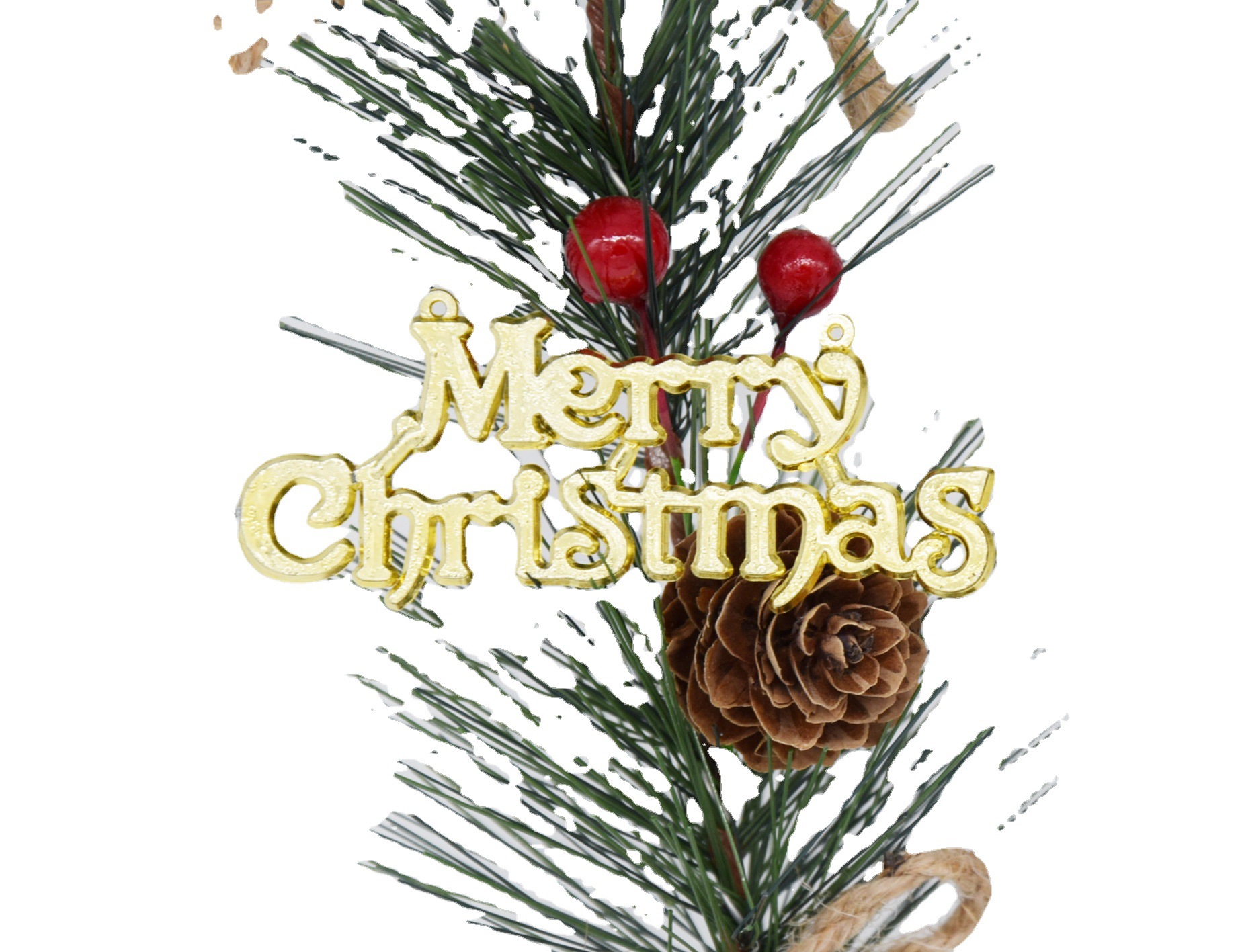 Christmas Letter Plate Capital English Letter Christmas Holiday Gift Decoration Accessories Christmas Tree Pendant Plate