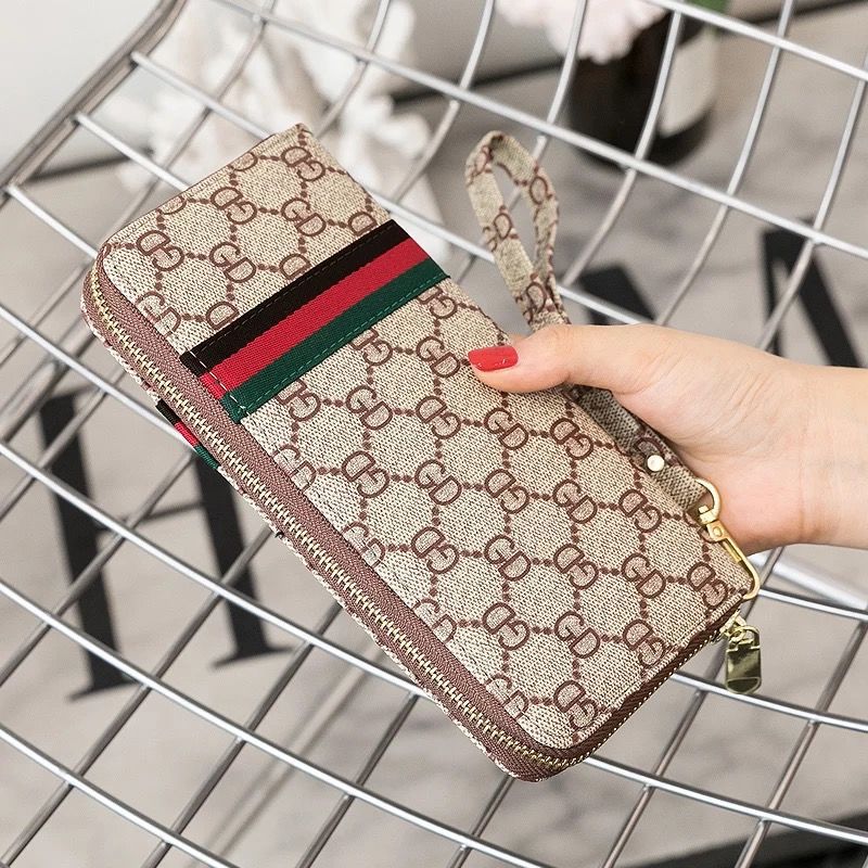 New Wallet Women's Single Zipper Large Capacity Women's Hand Bag Long Coin Purse Fashion Mobile Phone Bag Card Bag