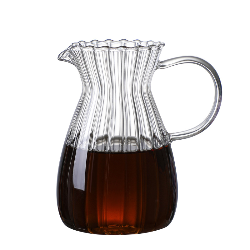 Wholesale Glass Coffee Pot Coffee Sharing Pot Coffee Maker Household Hand-made Glass Sharing Pot Ice Drop Coffee Pot