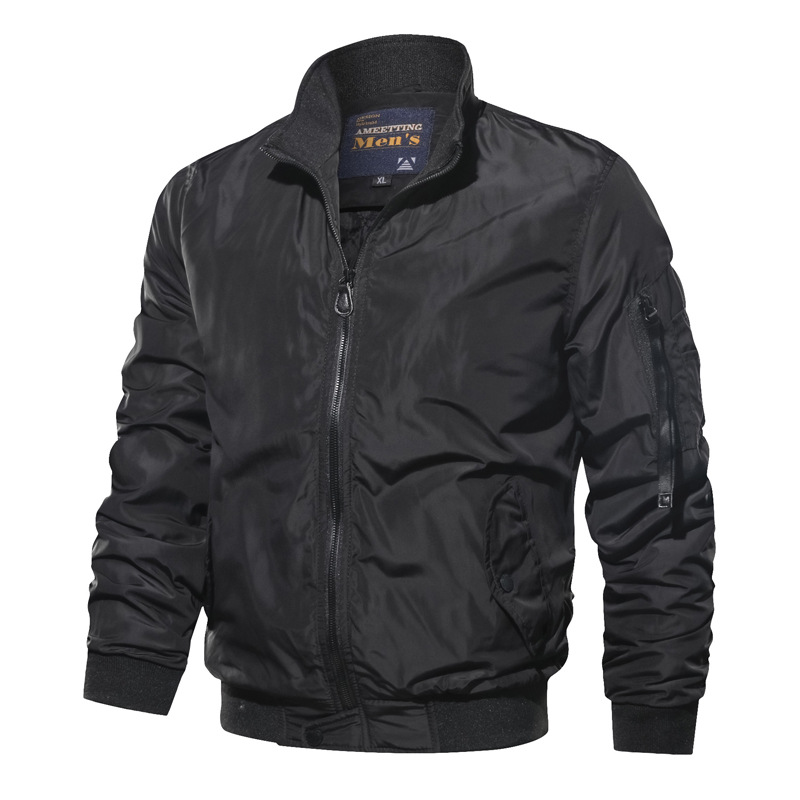2021 cross-border large size Amazon AliExpress men's cotton jacket European and American coat simple fashion Men's cotton-padded jacket