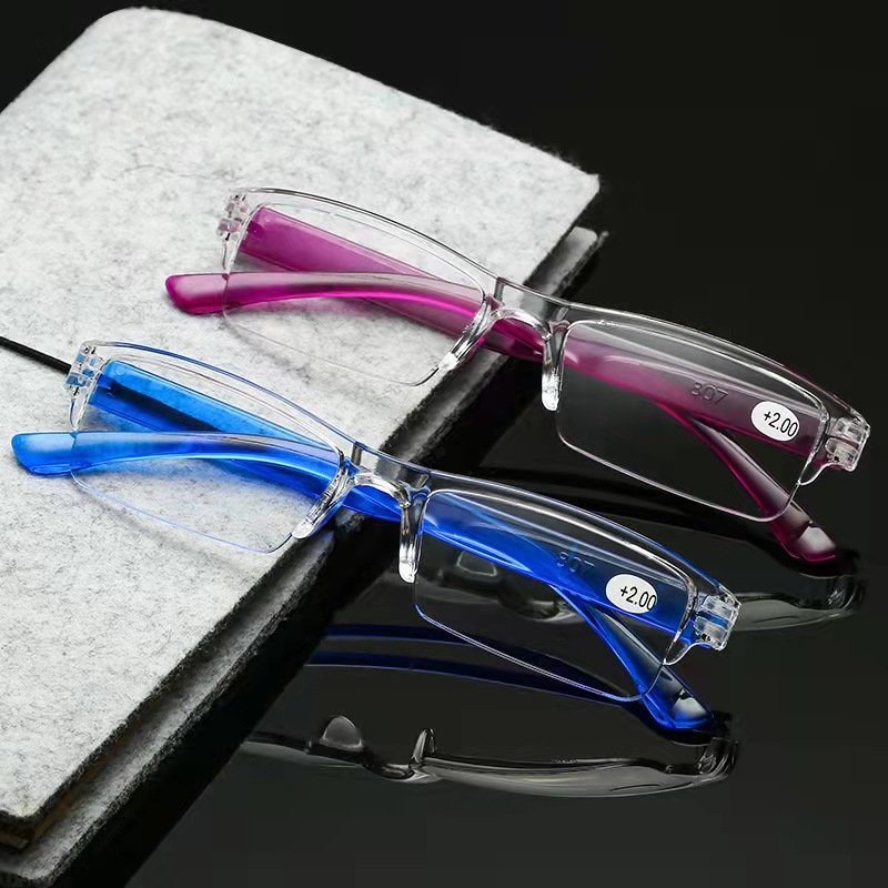 Reading glasses stall half-frame high-definition unisex ultra-light reading glasses for the elderly