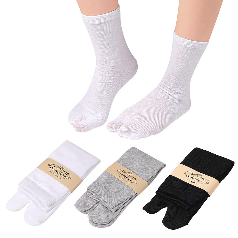Factory two toe socks men and women fashion indoor clog socks big toe valgus orthopedic Japanese toe socks wholesale