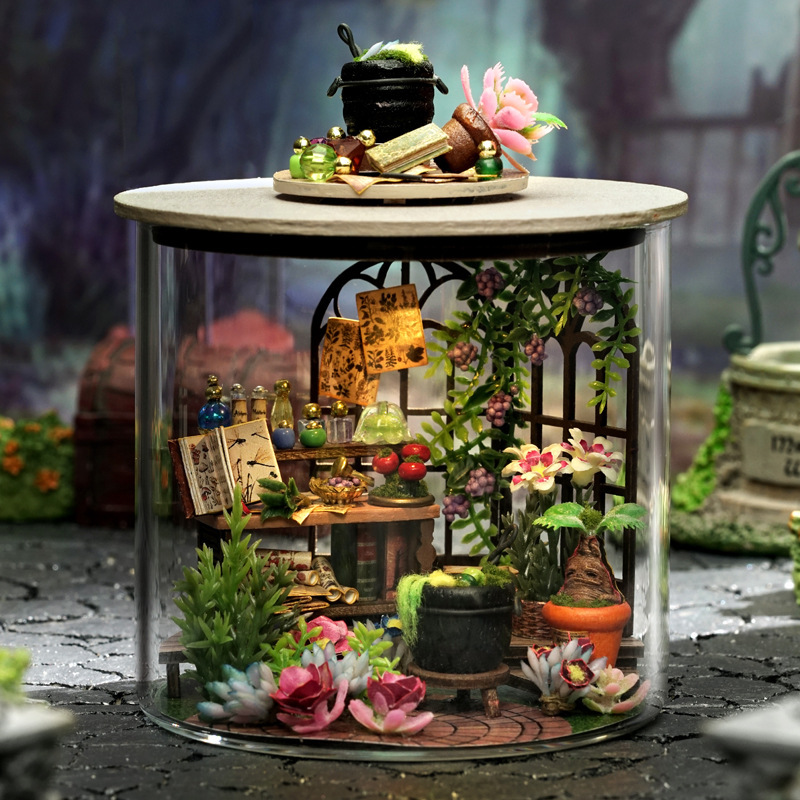 子供の手作りの3d立体パズルdiyの組み立て模型はハリーの魔法の花園のポッターの創意の逸品のおもちゃを送ります。|undefined