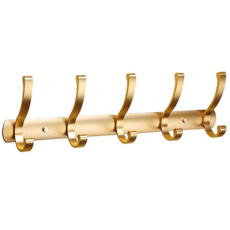 Space Aluminum Clothes Hook Black Clothes Hanging Solid Clothes Hanger Living Room Clothes Hanging Row Hook Wall Hanging Clothes Hook Bathroom