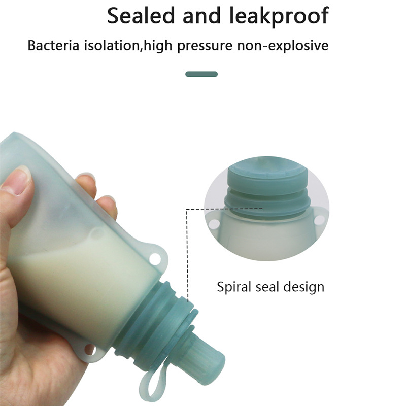 Silicone milk storage bag breast milk preservation bag milk storage milk bag can be connected with breast pump frozen bag cross-border hot selling kettle