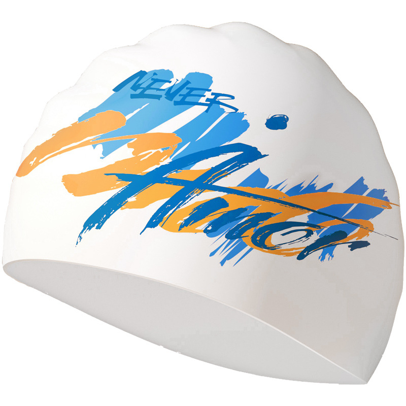 Adult silicone cap extra large sun protection non-tightening adult swimming cap unisex professional waterproof training swimming hat