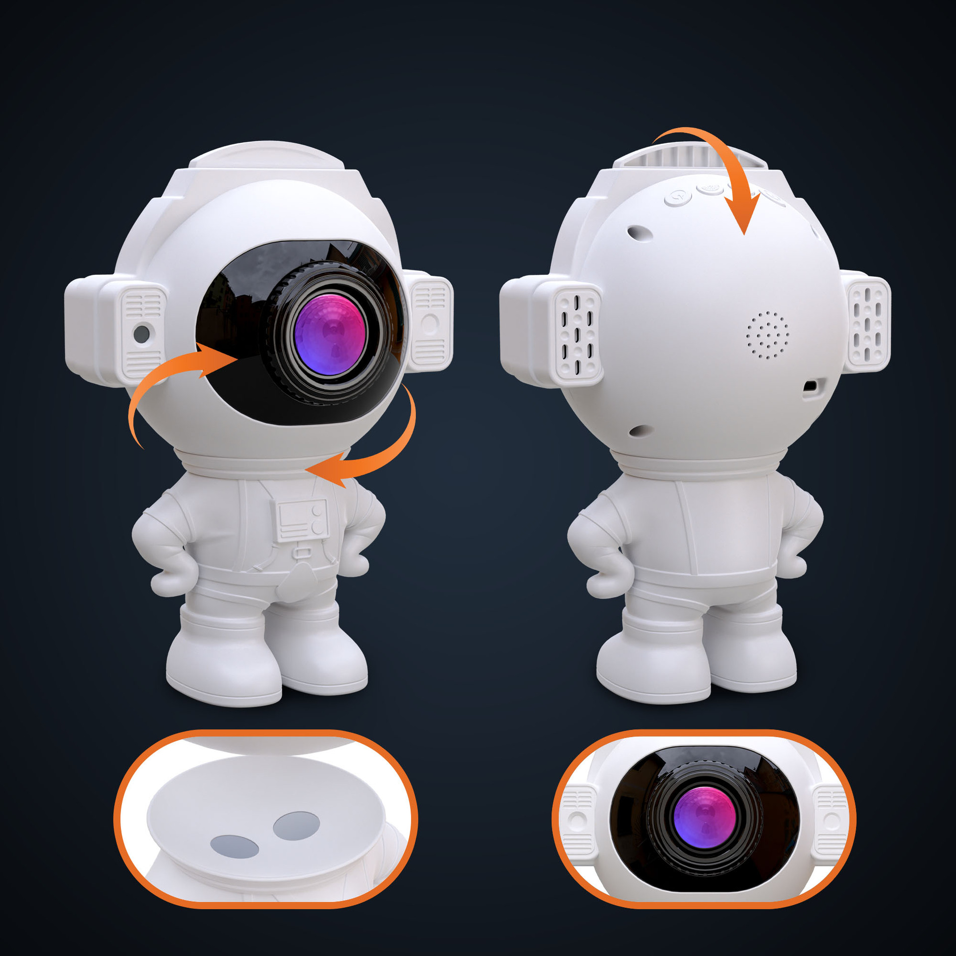 Astronaut starry light auspicious cloud atmosphere projection lamp Party KTV bar birthday Christmas lamp