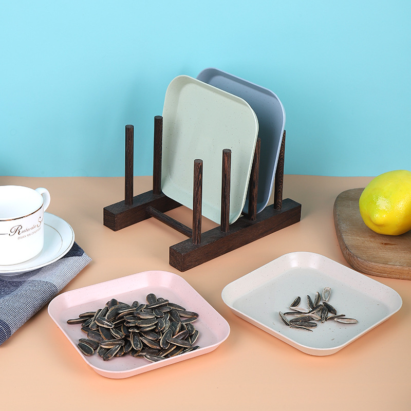 Wheat straw bone dish household snack plate fruit salad dried fruit dish pastry bone plate plastic small dish