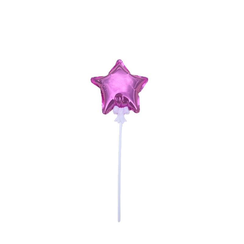 4 inch 10cm automatic inflatable ball self-destructing ball five-pointed star heart-shaped love cake flag decoration balloon
