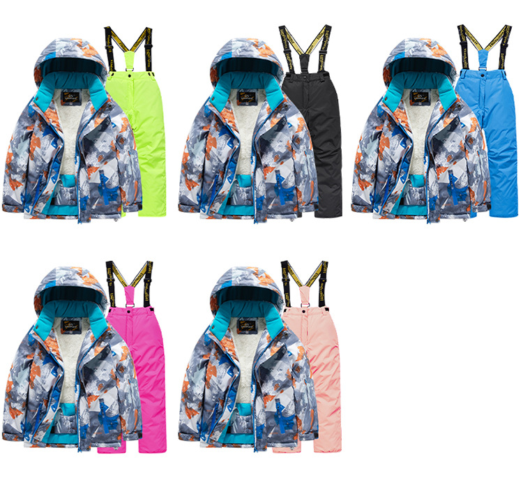 Kinderen skipak meisjes outdoor verdikt waterdicht winddicht warm jongen baby skipak uitrusting_voghion.com