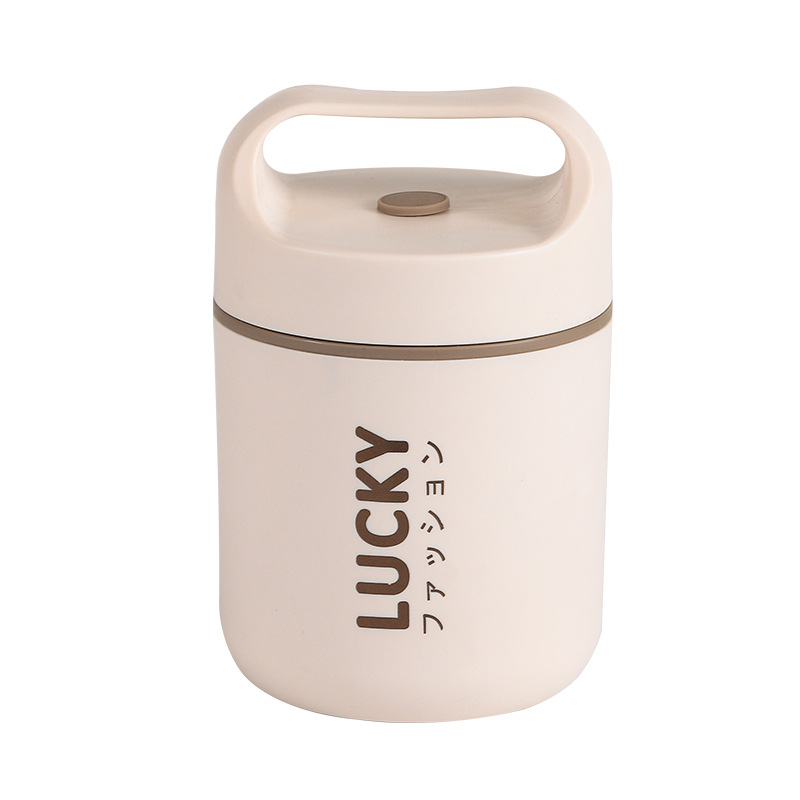 304 stainless steel soup cup insulated cup high-looking breakfast cup student lunch box carrying Oatmeal cup gift cross-border