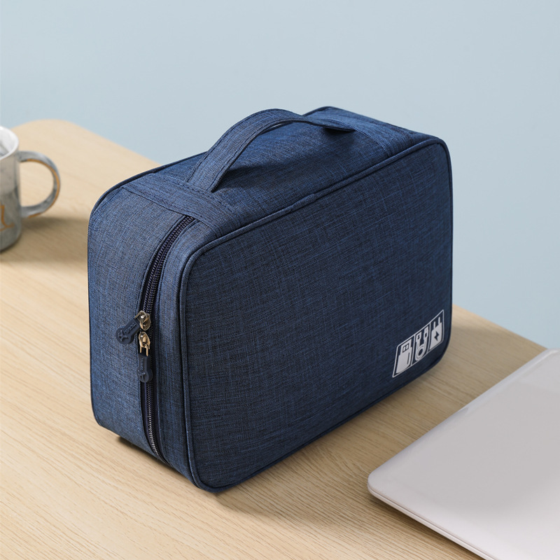 Cation data line charger storage bag portable waterproof mobile phone digital bag factory direct