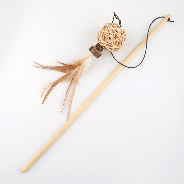 Cat Supplies Solid Wood Polygonum Kappa Cat Toy Stick Insect Gall Fruit Cat Toy Pet Supplies A Cat Toy