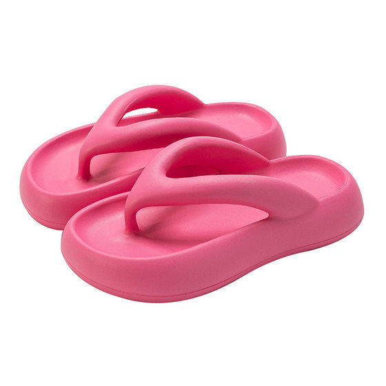 Women's summer home eva thick-soled soft-soled home non-slip deodorant slippers men's height increasing cross-border