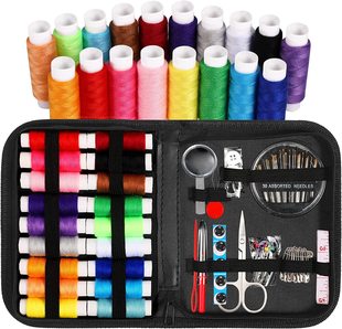 Cross-border Sewing kit 86pcs Sewing suit accessories Mini Travel black zipper bag Sewing kit