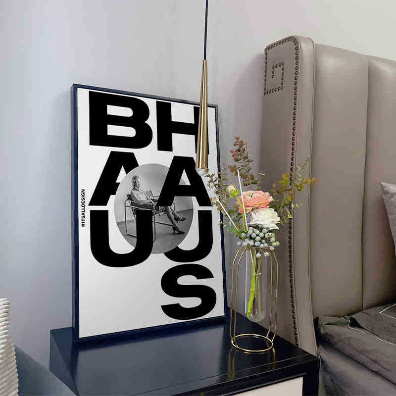 Avant-garde art bloggers recommend black and white art bauhaus bauhaus living room bedroom decoration bedroom painting