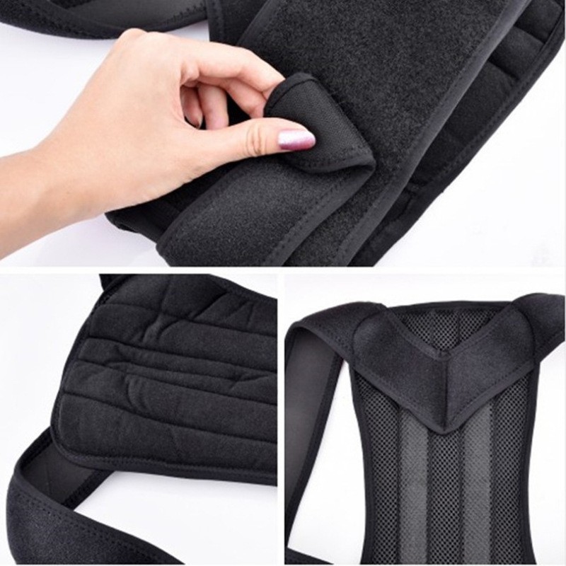Cross-border back fixing belt for adults men and women posture correction belt with supporting plate hunchback correction belt can be used for hair replacement