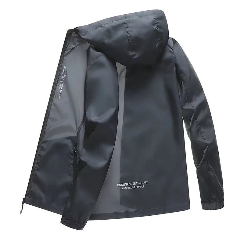 Ice Silk Sun Protection Suit Men's Summer Fashionable Casual Lightweight Breathable Outdoor Fishing Sun Protection Suit Men's and Women's Jacket