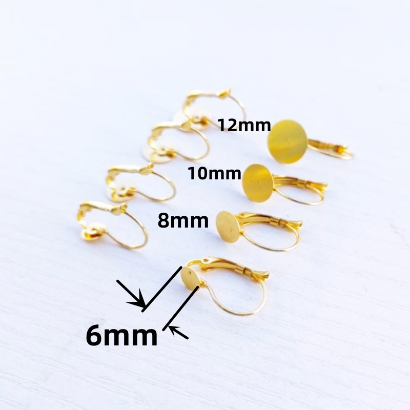 316 stainless steel flat plate welding French clip patch earring earring accessories earring clip flat plate needle