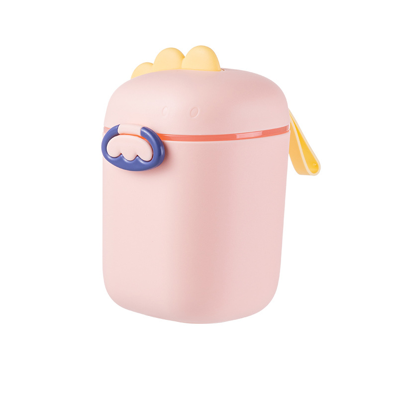 Moe Fun Dinosaur Baby Milk Powder Box Portable Out Large Capacity Milk Powder Snacks Sub-pack Storage Jar Milk Powder Box