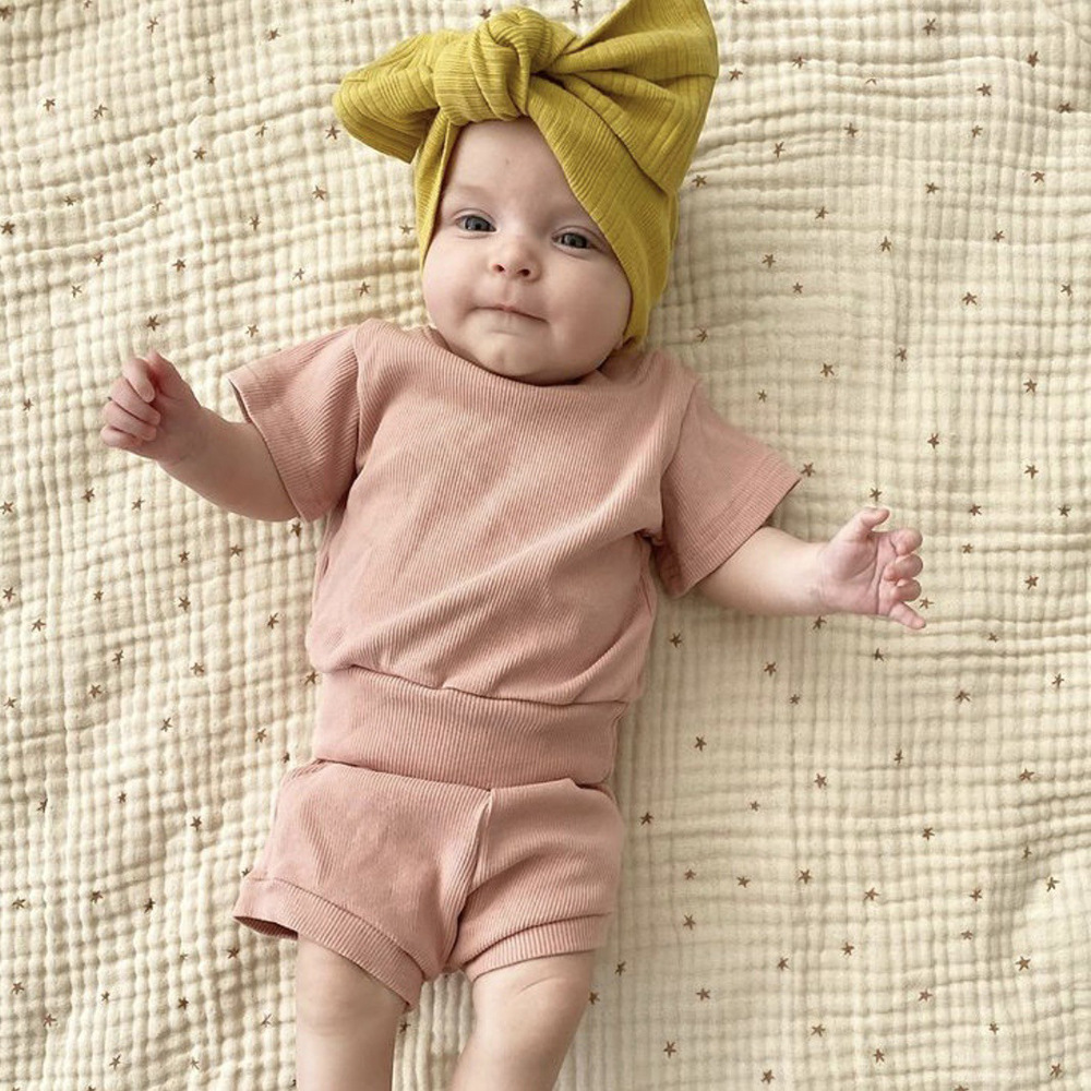 2024 Summer Children's Thread Cotton Infant Set Antique Cute Set Infant Baby Multi-color Set