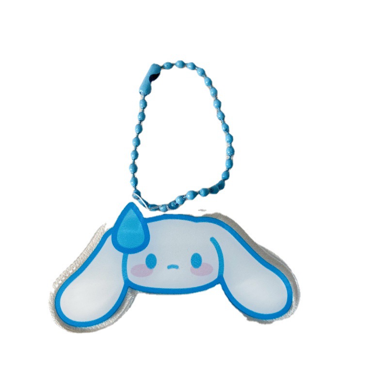New Funny Sweating Sanrio Keychain Kulomipacha Dog Acrylic Bag Pendant Girlfriend Gift