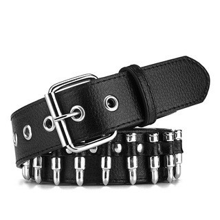 thumbnail for Rivet belt men's punk European and American fashion bullet belt new cross-border men's and women's clothing personalized belt
