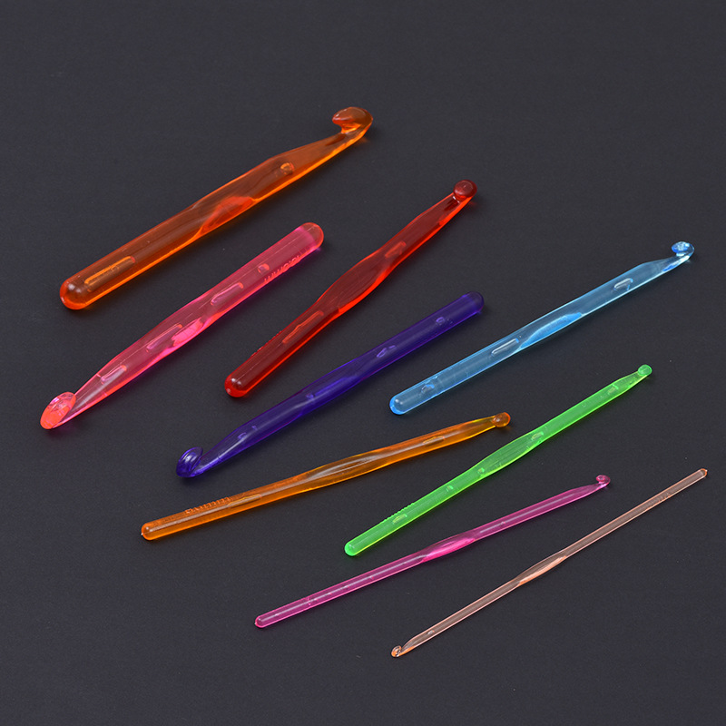 Factory supply color plastic crochet 3cm-12cm full set crochet wholesale Knitting tools sweater needle crochet