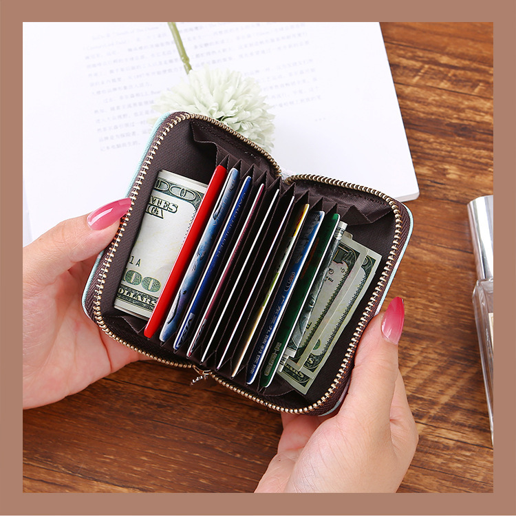 Foreign Trade Cross-border Best-selling Organ Short Card Bag European and American Style Short Organ Card Bag Credit Card Protective Cover