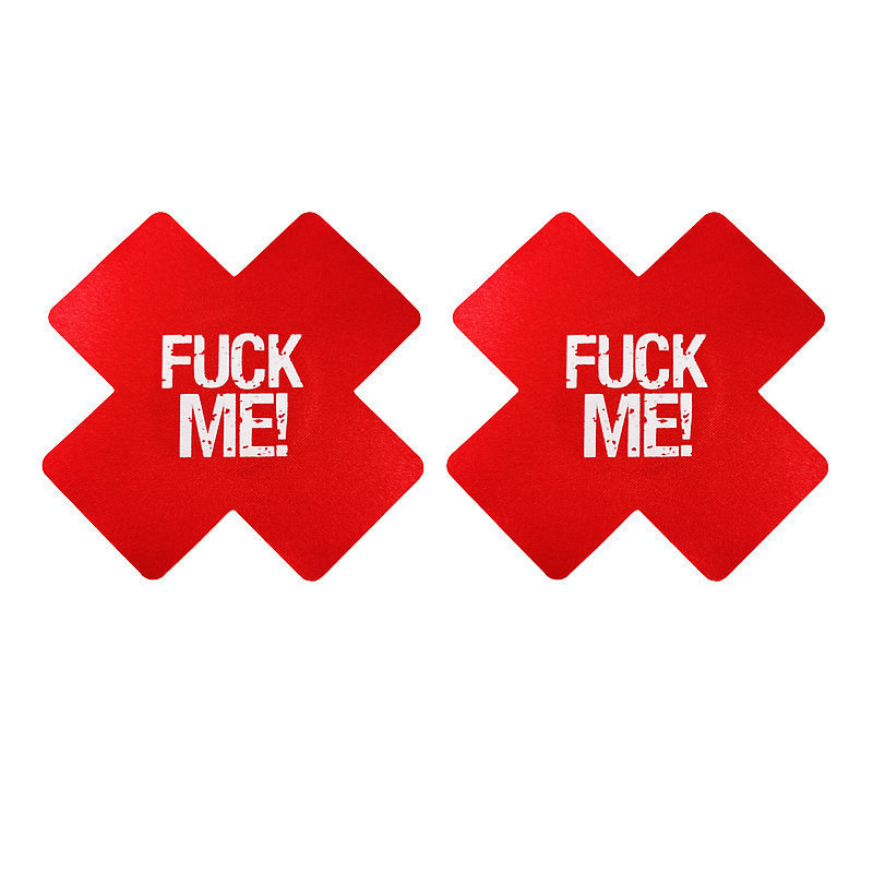 Cross-border Hot Selling European and American Sexy Printing Breast Patch Disposable X-type Chest Patch Nippe Covers