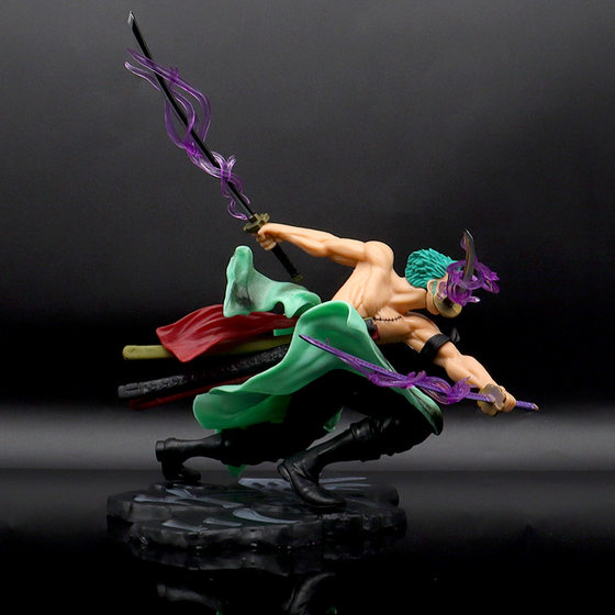 One Piece Handmade Solon 3000 World High Quality Edition Three Knife Flow Animation Handmade Model Decoration Doll Wholesale