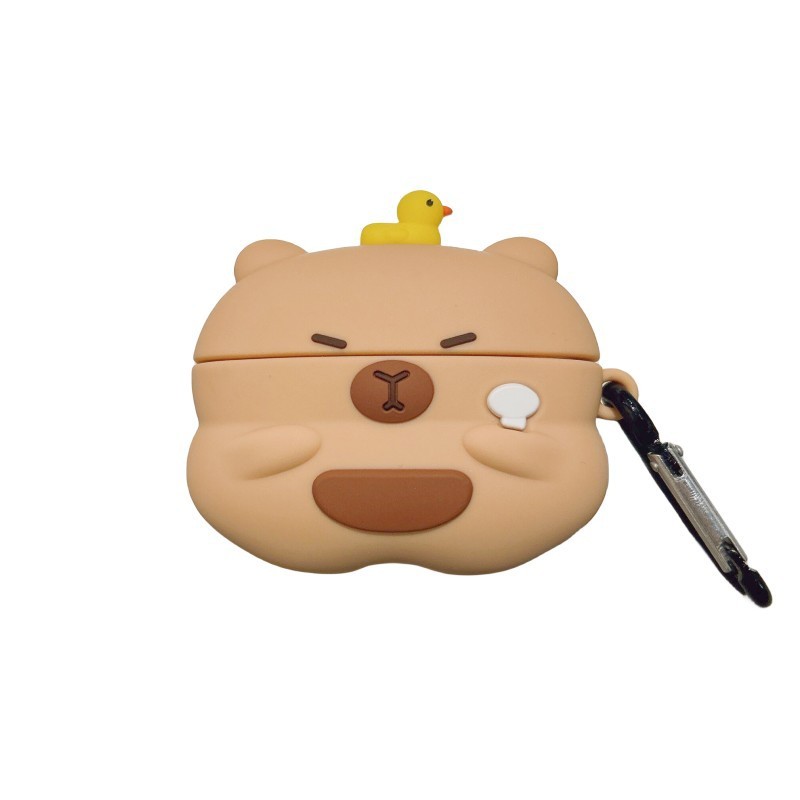 カピバラairpods proアップル2/3/4世代ワイヤレスbluetoothイヤホンケースアニメ保護カバー適用潮|undefined