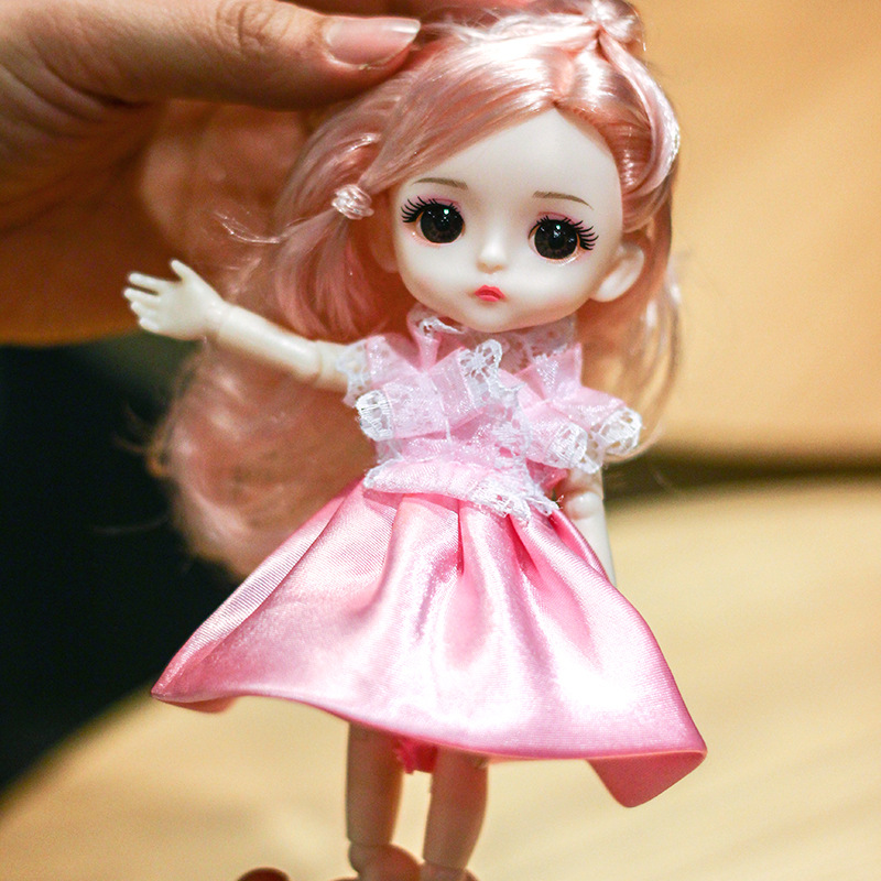 17cm Barden doll than princess set can be changed bjd doll girl toy birthday gift 8 piece set