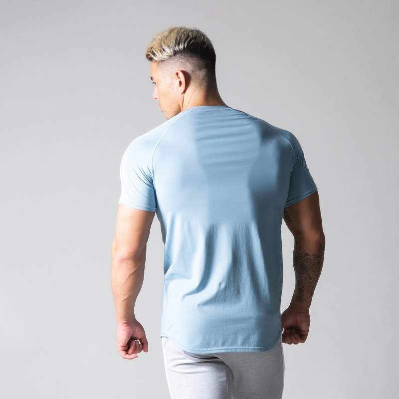 Lyft夏の新型半袖メンズ綿のゆったりした丸首半袖の薄いtシャツの純色の上着の男性は代行します。|undefined