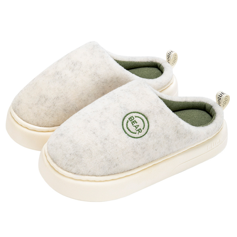 Cotton Slippers Women's Winter 2022 New Couple's Household Indoor Home Furnishing Fleece-lined Warm Thick-soled Men's Fluffy Shoes