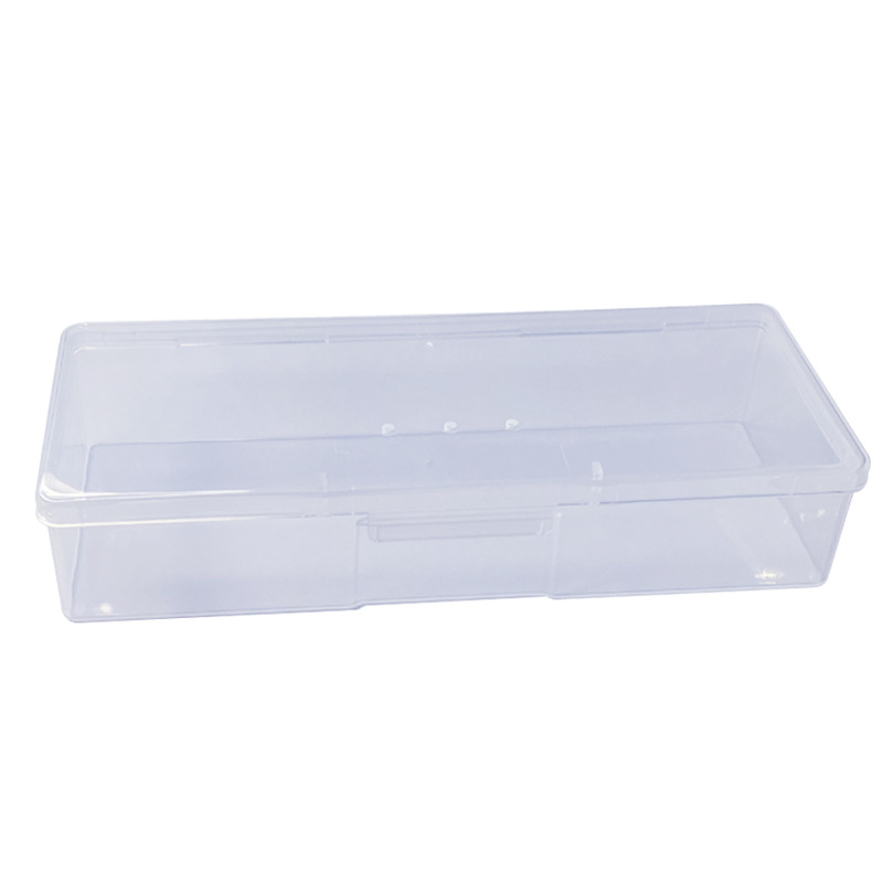 Dental tool packaging manicure storage box tool box rectangular high transparent plastic packaging empty box with lid manufacturer in stock