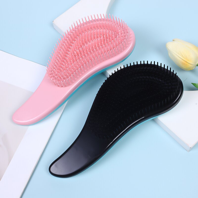 Direct supply dry and wet dual-use anti-static hair comb water drop comb princess hair comb massage comb teeth soft hair without knots