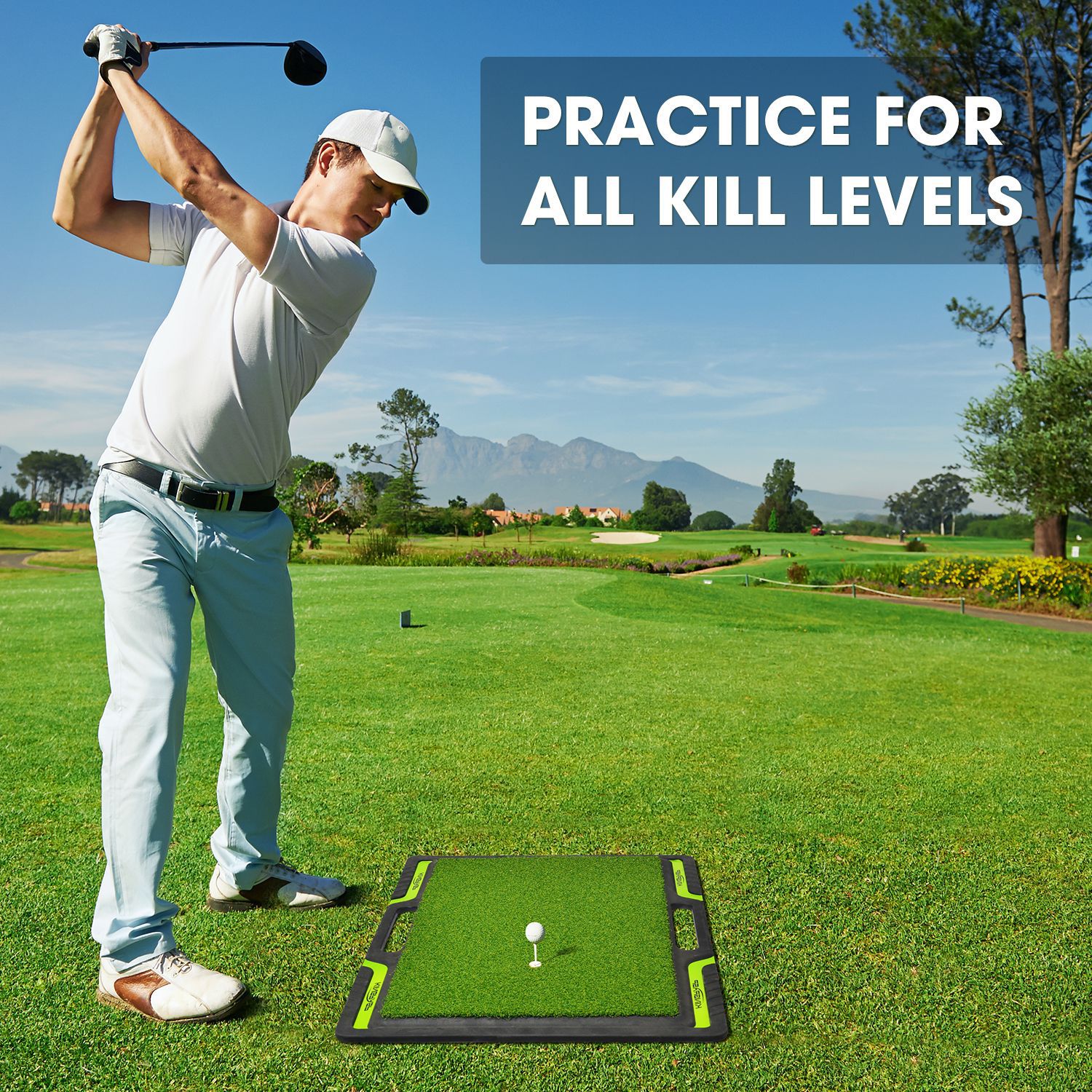 Factory wholesale KINGRASP indoor swing ball pad accessories practice supplies indoor golf pad