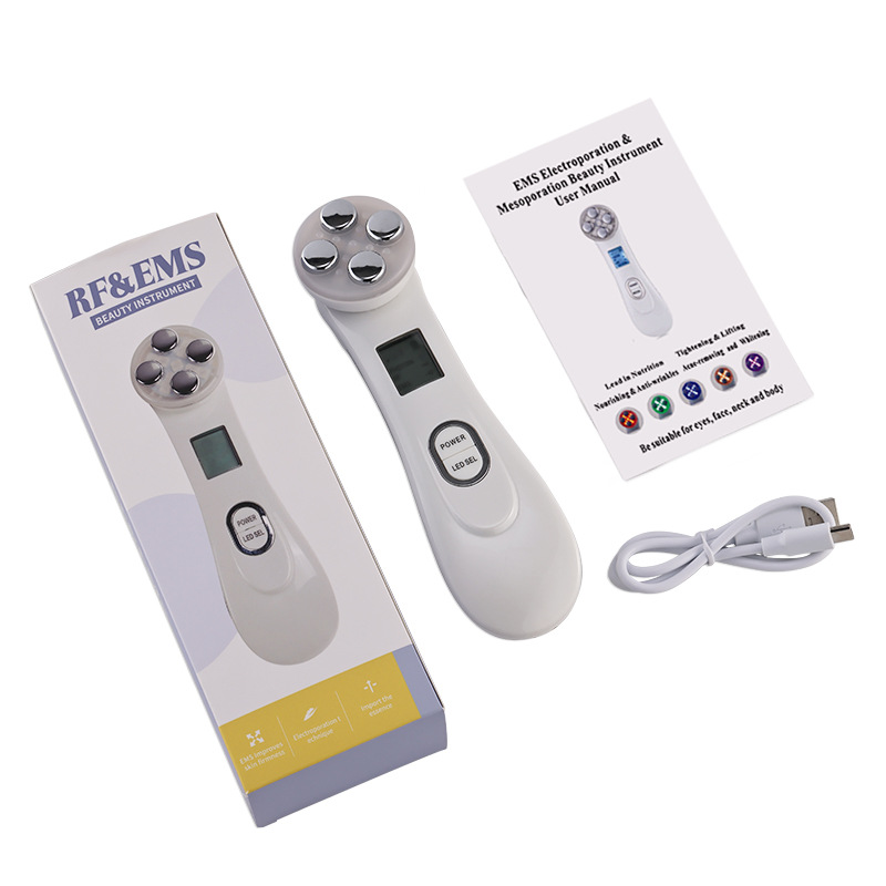 Cross-border home EMS micro-current electroporation import instrument needle-free micro-electric instrument LED photon skin rejuvenation beauty instrument