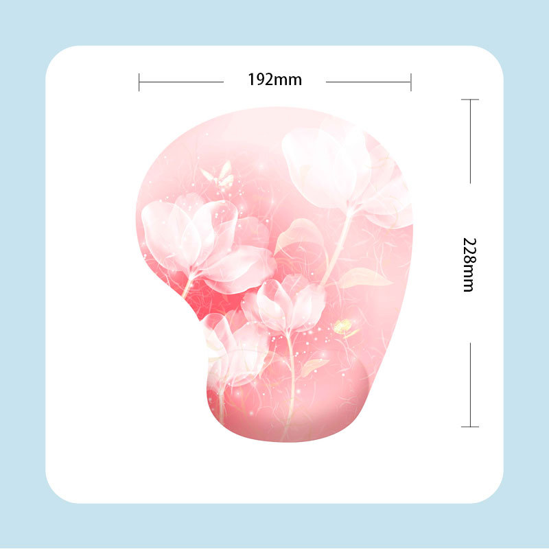 G01 Silicone Wrist Mouse Pad Creative Art Memory Foam Mouse Keyboard 3D Hand Bowl Top Thickened Office Comfortable