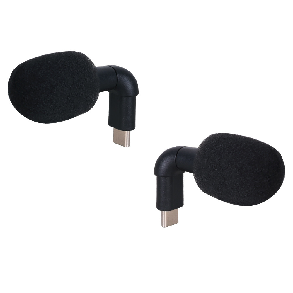Factory direct supply mobile phone SLR camera Mini small microphone interview recording Mini small microphone live amplification