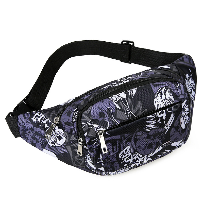 New Waterproof Oxford Cloth Waist Bag Men's Large Capacity Cash Collection Cash Collection Bag Business Bag Mobile Phone Bag Fashion Sports Waist Bag